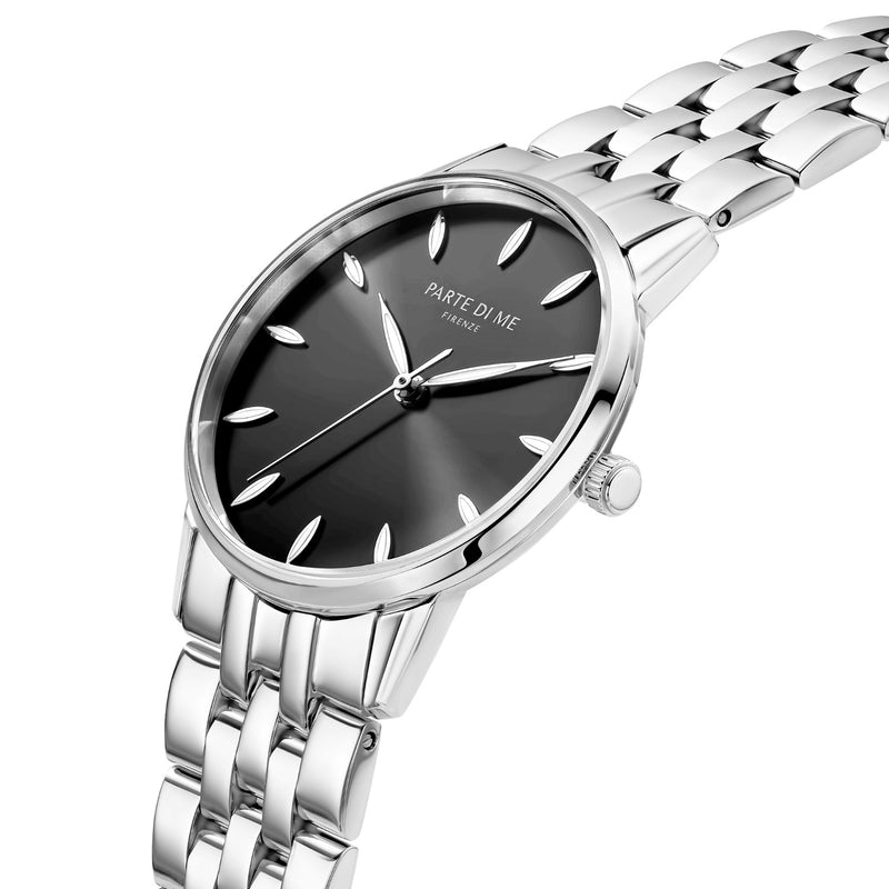 Parte Di Me Orologio montre ronde femme argenté et noir PDM09048-zoom-