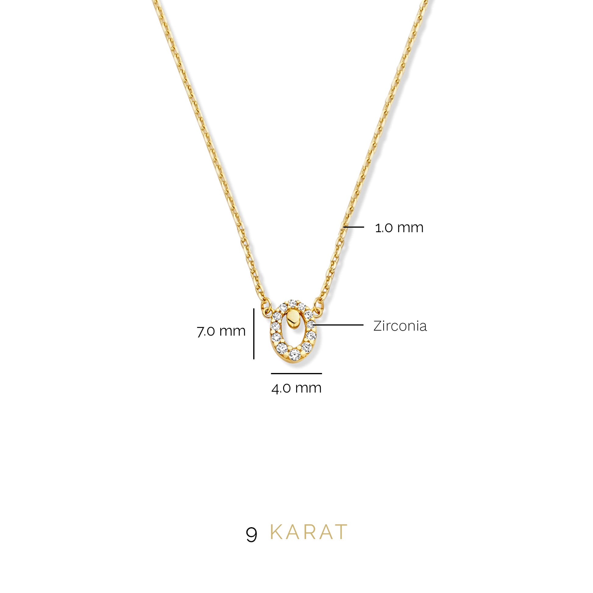 Beloro Jewels Monte Napoleone Leontina 9 carat gold Necklace BO340014