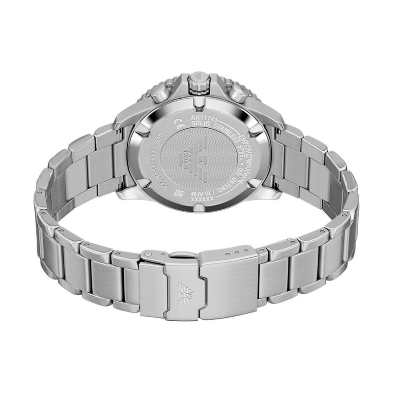 Emporio Armani World Explorer Solar Green Dial Watch AR11741-zoom-