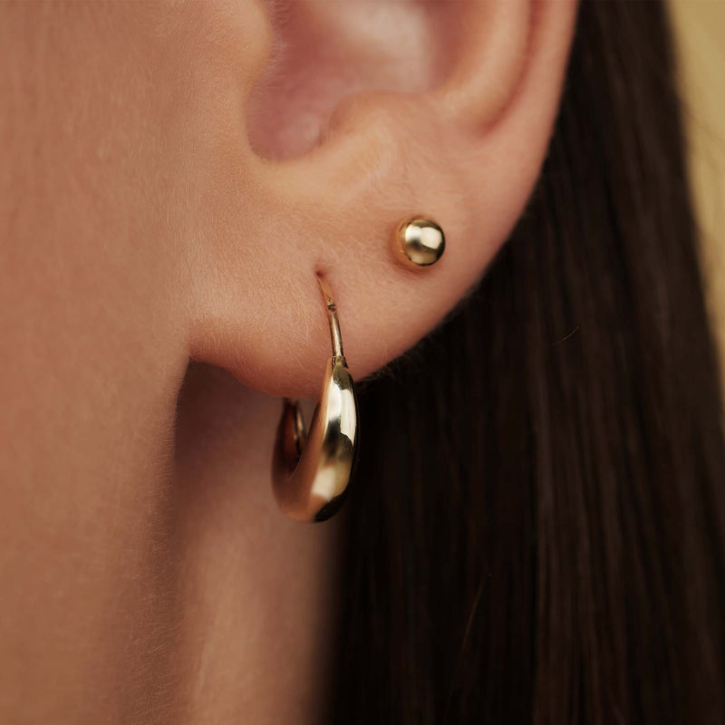 Isabel Bernard Rivoli Femmes Créoles Or 14 carats IB360203-zoom-