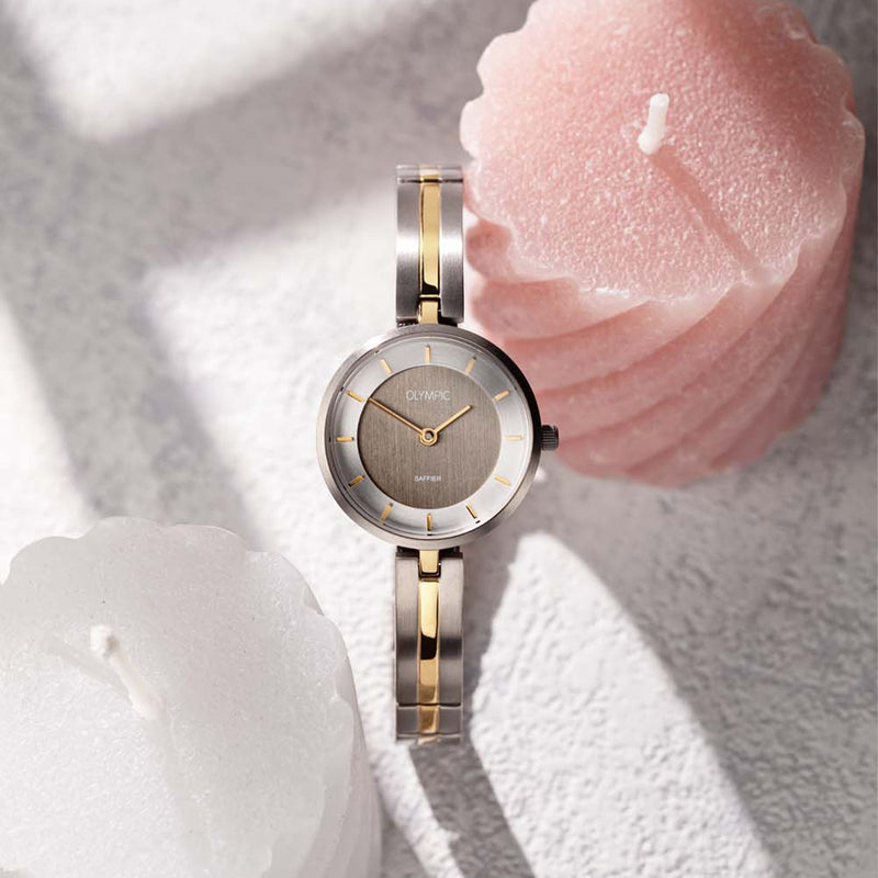 Olympic Titanium Grijs Dames Horloge 2002-OL1DTT004B-zoom-