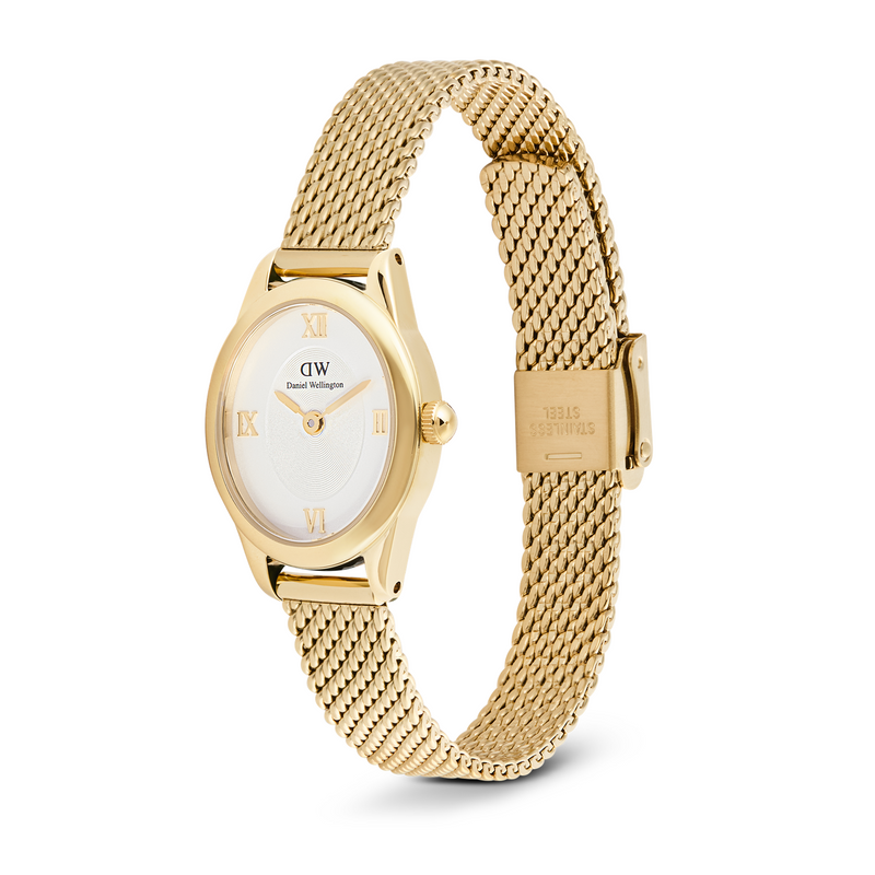 Daniel Wellington Ophelia Mini Mesh White doré montre femme DW00100939-zoom-