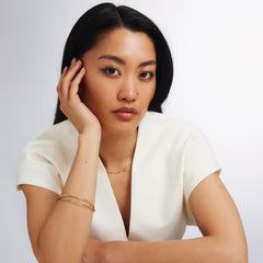 Isabel Bernard Cour d'Honneur Adora 14 Carat Golden Bangle Set IB320110