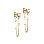 ENAMEL Copenhagen Recycled 925 Sterling Silver Gold Plated Daisy Earrings E441G-D