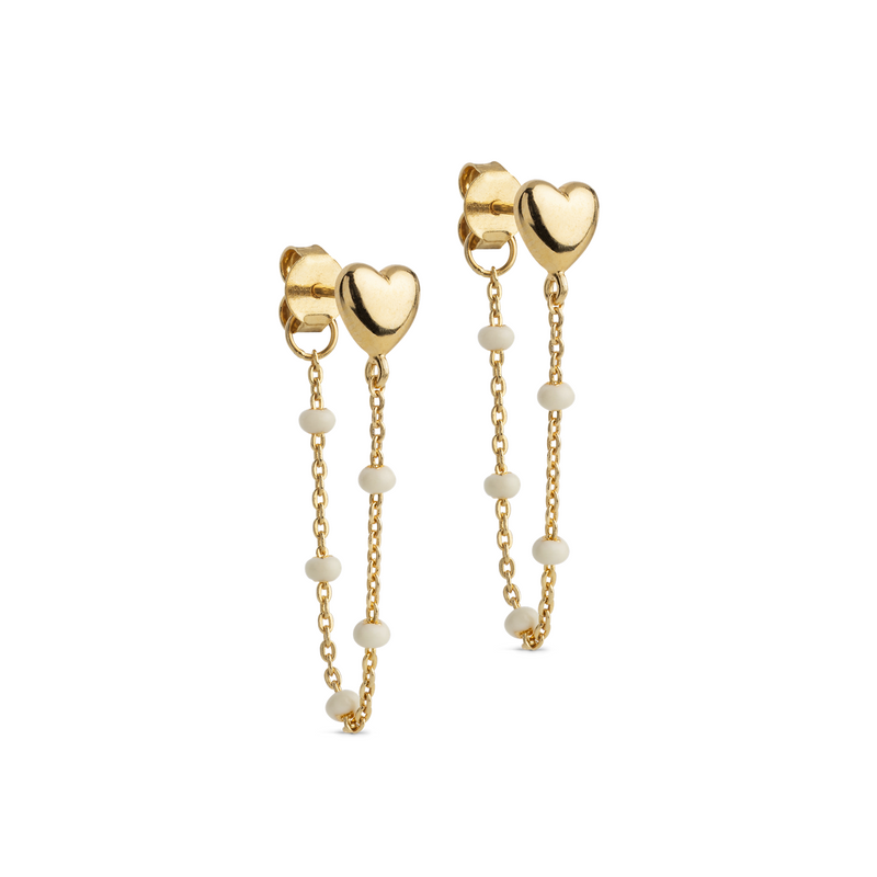 ENAMEL Copenhagen Recycled 925 Sterling Silver Gold Plated Daisy Earrings E441G-D-zoom-