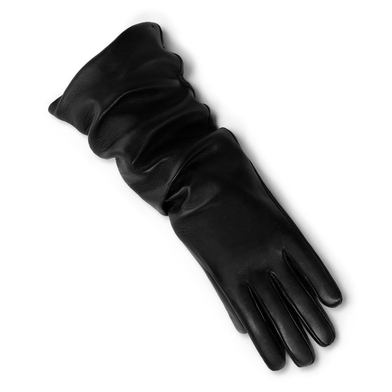 Isabel Bernard Honoré Estelle gants noirs en cuir de chèvre IB67005-301-6.5-zoom-