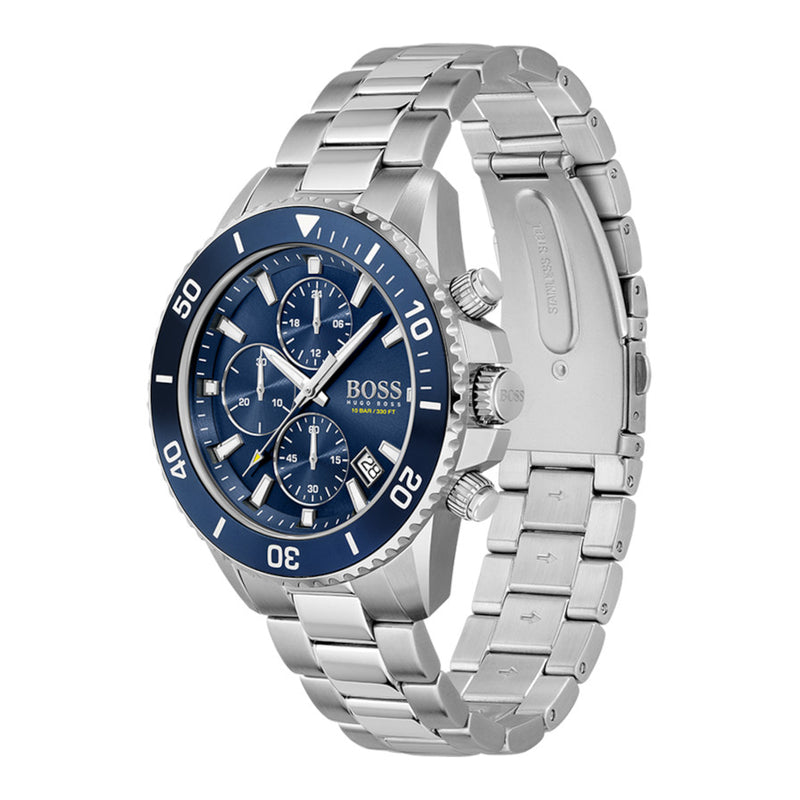 Hugo Boss BOSS Admiral Hommes Montre Argent HB1513907-zoom-