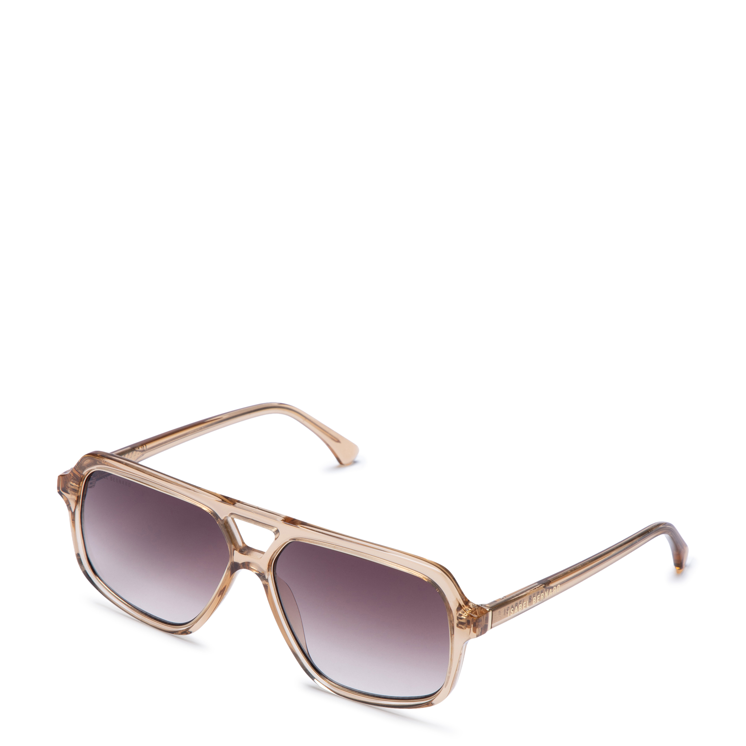 Isabel Bernard La Vilette Transparent Brown Sunglasses IB380009-14-14