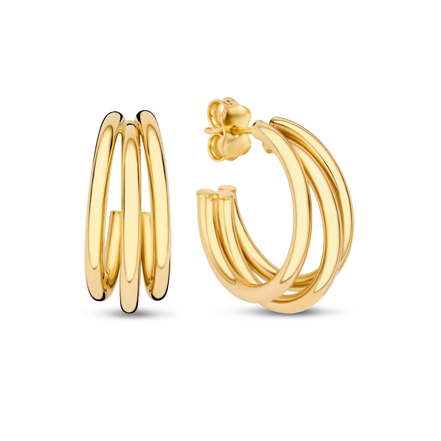 Beloro Jewels Della Spiga Mariela 9 karat gold hoop earring (20 mm) BO360100