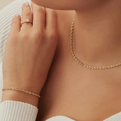 Isabel Bernard Rivoli Violette 14 Carat Golden Necklace IB340122