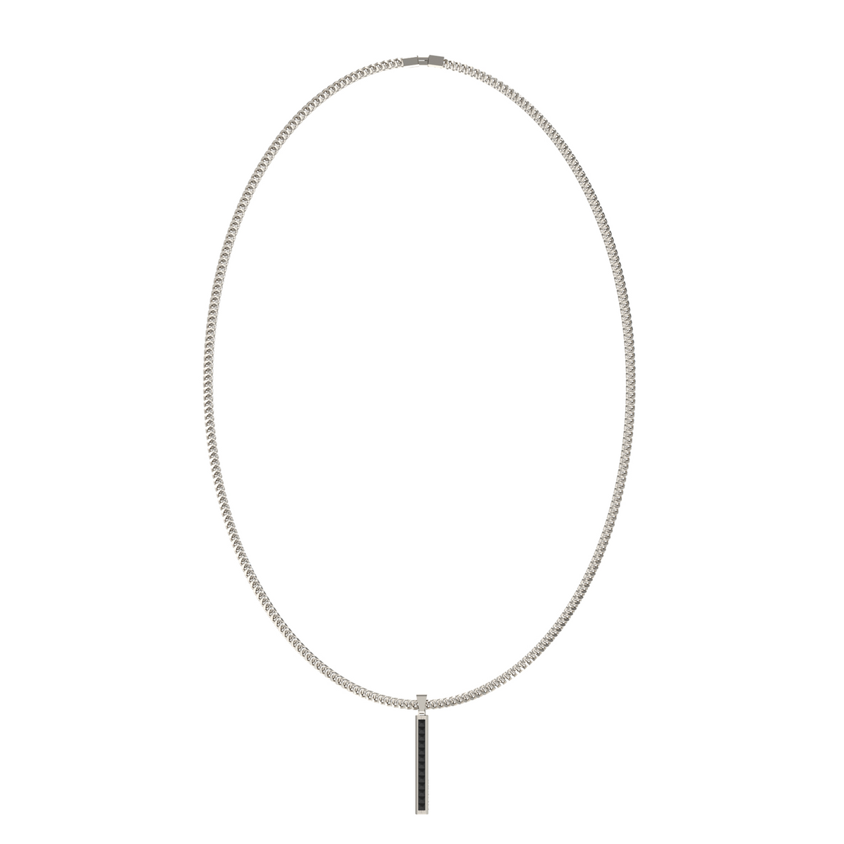 Guess Eclipse Noir Silver Necklace JUMN05098JWSTT-U