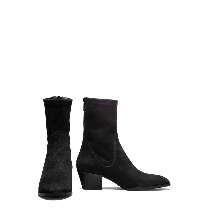 Isabel Bernard Vendôme Ines Bottines stretch noires en daim IB53013-101-37-zoom-
