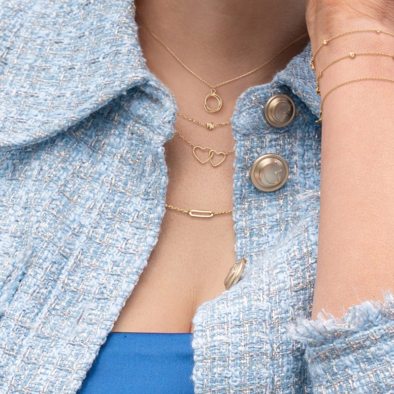 Jackie Gold Connected Love 14 Karat Gold Necklace JKN25.559-zoom-