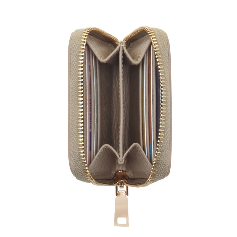 Isabel Bernard Honoré Femmes Portefeuille Zippé Taupe IB23018-zoom-