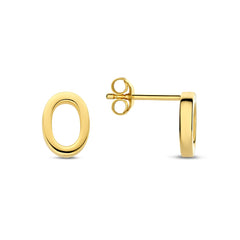 Parte Di Me Bibbiena Poppi Clara 925 Sterling Silver Gold Plated Ear Studs PDM36194