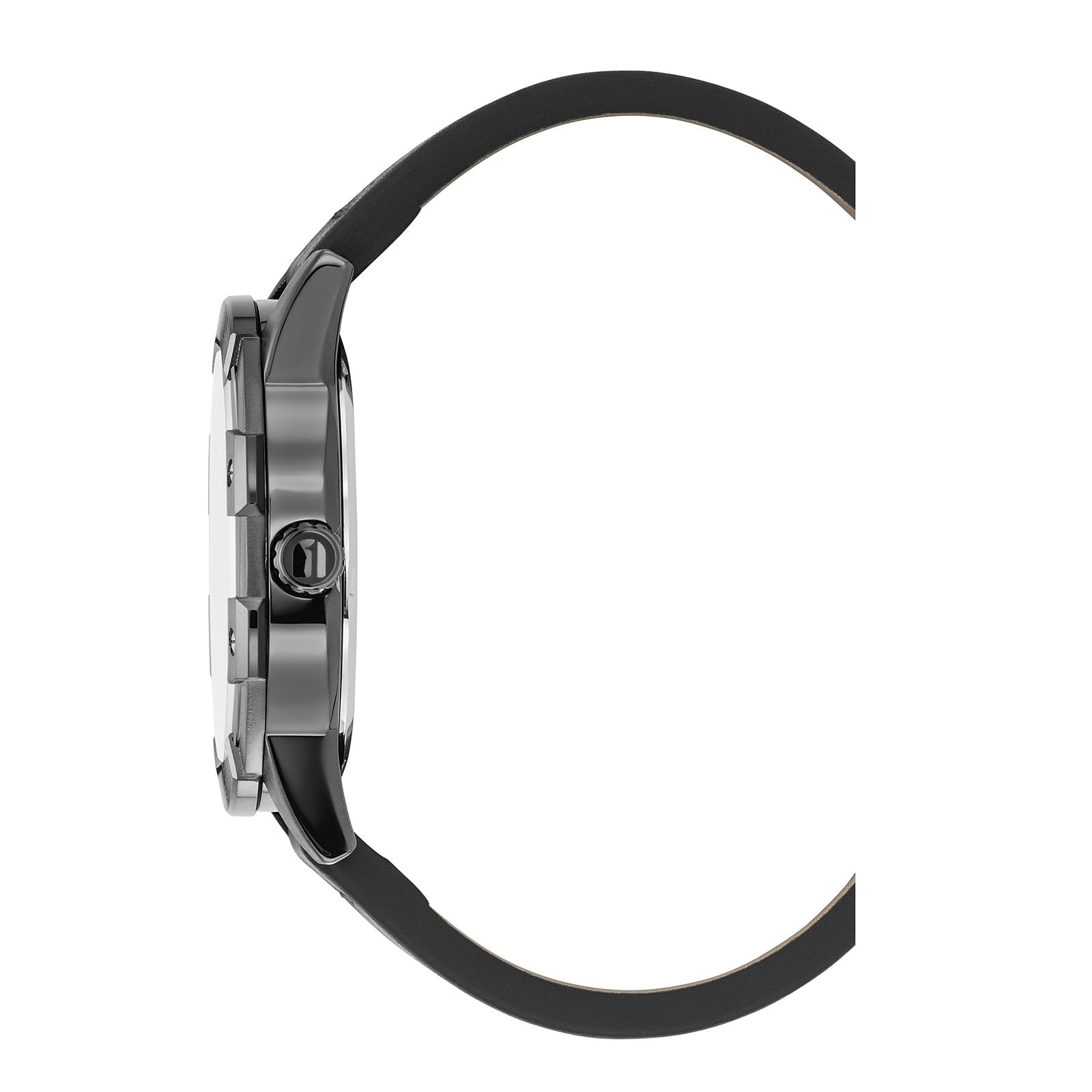 G-STAR Constructed Black Leather Men's Watch GSW.506.02
