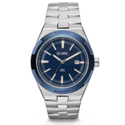 Olympic Legacy Montre Pour Homme Argentée et Bleue OL75HSS005