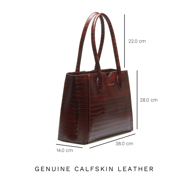Isabel Bernard Honoré Sac à Main Marron IB25006-zoom-
