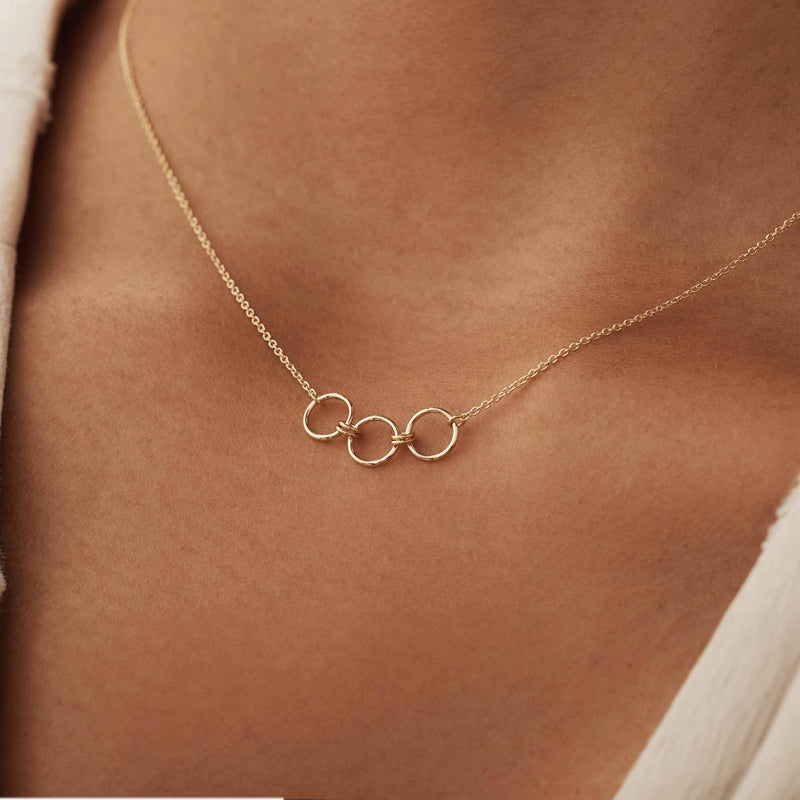 Isabel Bernard Cadeau d'Isabel Coffret cadeau collier et boucles d'oreilles en or 14 carats avec bagues IB90180-zoom-