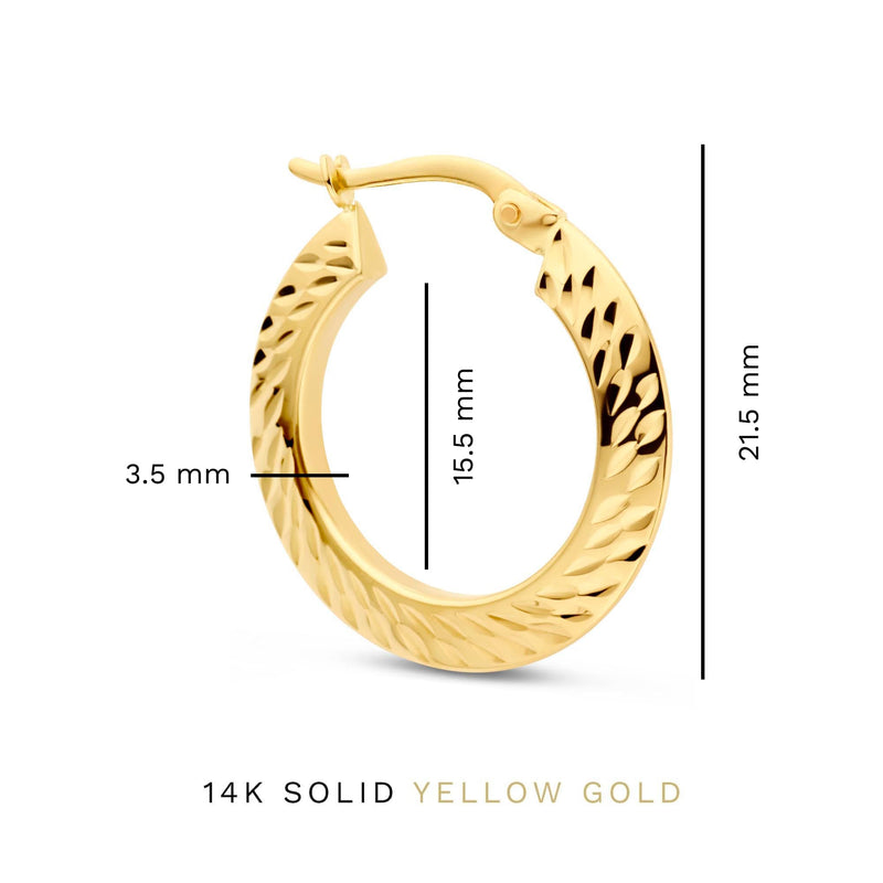 Isabel Bernard Rivoli Lily 14 Karaat Gouden Creolen IB360243-zoom-