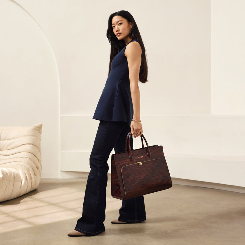 Isabel Bernard Honoré Sac à Main Marron IB25034-zoom-