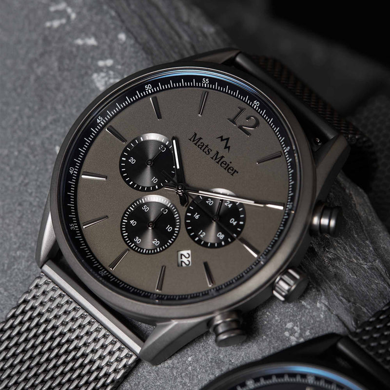 Mats Meier Grand Cornier Hommes Montre Gris MM00125-zoom-