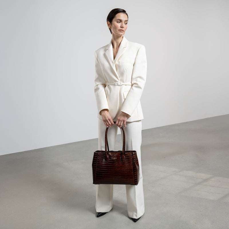 Isabel Bernard Honoré Sac à Main Marron IB25006-zoom-