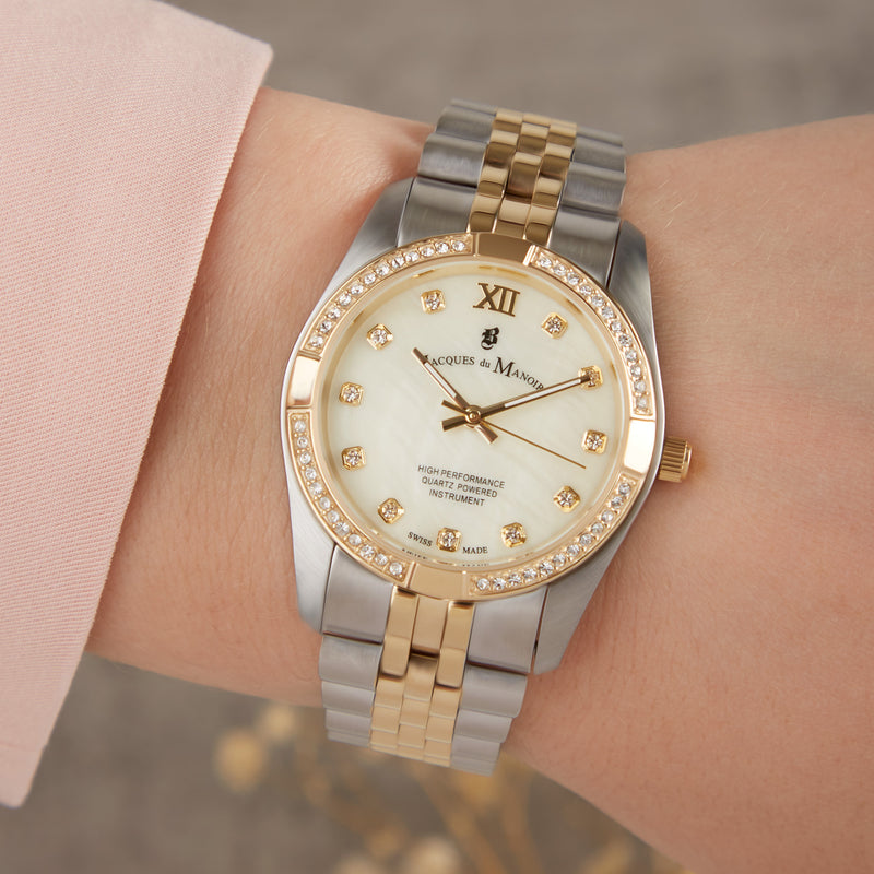 Jacques du Manoir Inspiration Prestige Femmes Montre Or JWL02002-zoom-