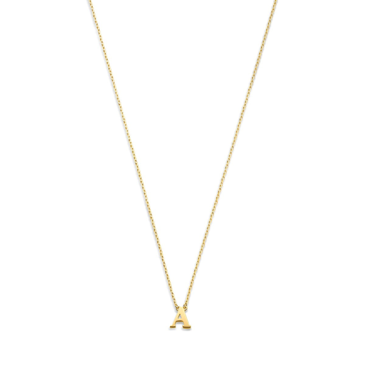 Isabel Bernard 14 Carat Golden Le Marais Chloé Necklace IB340134-A (Letter: A)
