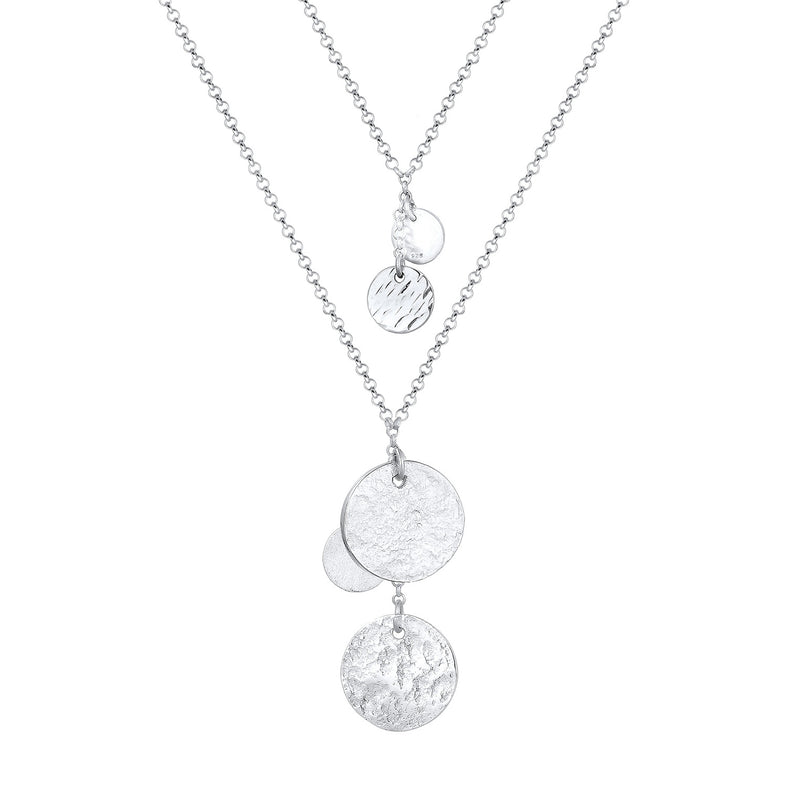 Elli 925 Sterling Silver Layered Necklace with Pendant 2004-BF-0007728-001-zoom-