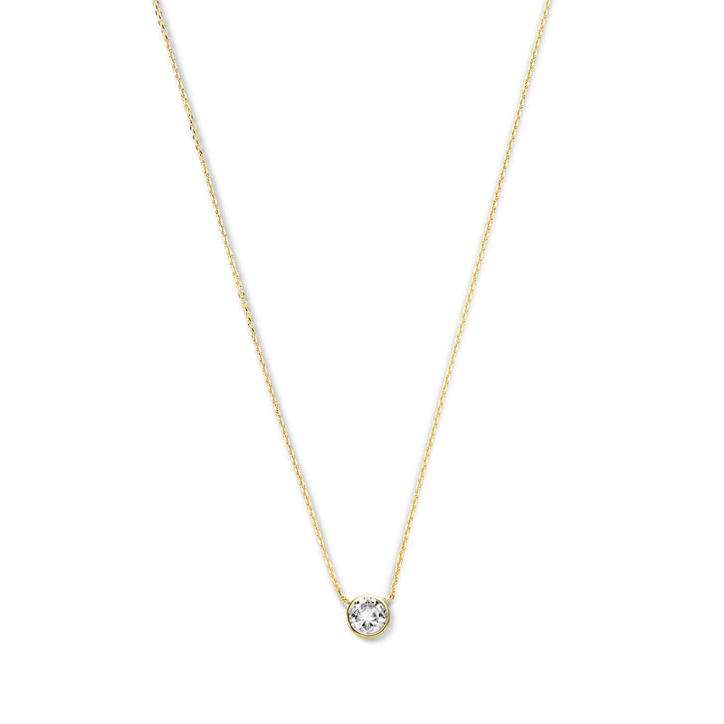 Violet Hamden Venus Collier en Argent 925 Sterling Plaqué Or avec Pierre de Naissance VH340010-OCT-zoom-