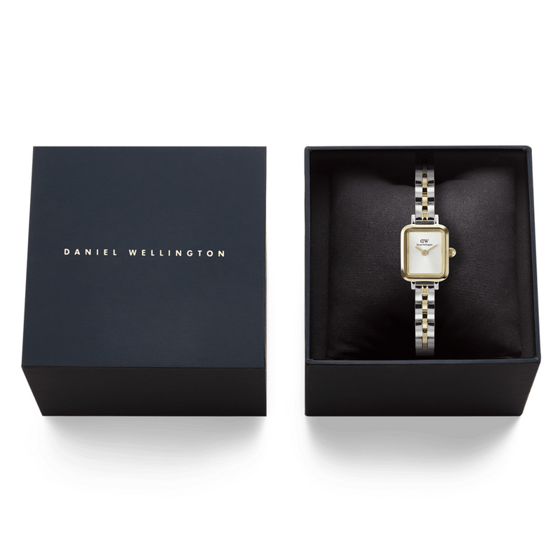 Daniel Wellington Quadro Mini Arch 3-Link Bicolore Montre Femme DW00100925-zoom-