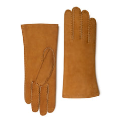Isabel Bernard Honoré Zenia Cognac Lambskin Gloves IB67003-336-7