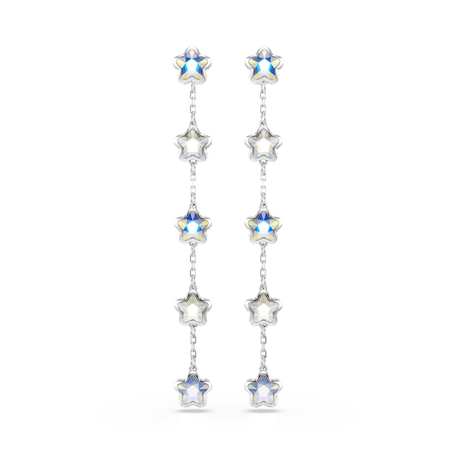 Swarovski Chroma Stars Silver-Tone Earrings 5754184