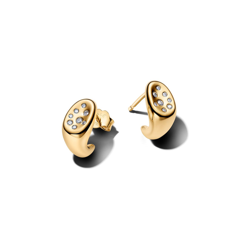 Pandora Essence Clous D’Oreilles Stone-Set De Forme Organique Plaqués Or 264661C01-zoom-