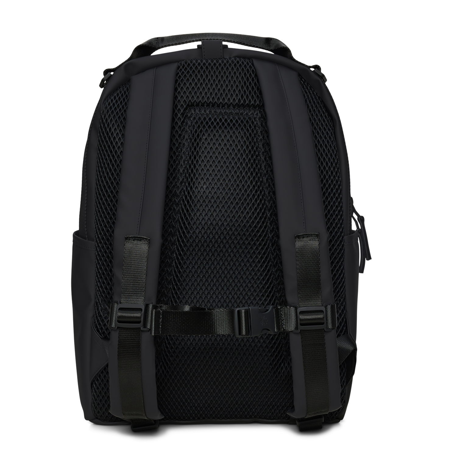 Rains Black Clip Front Backpack R14890-01