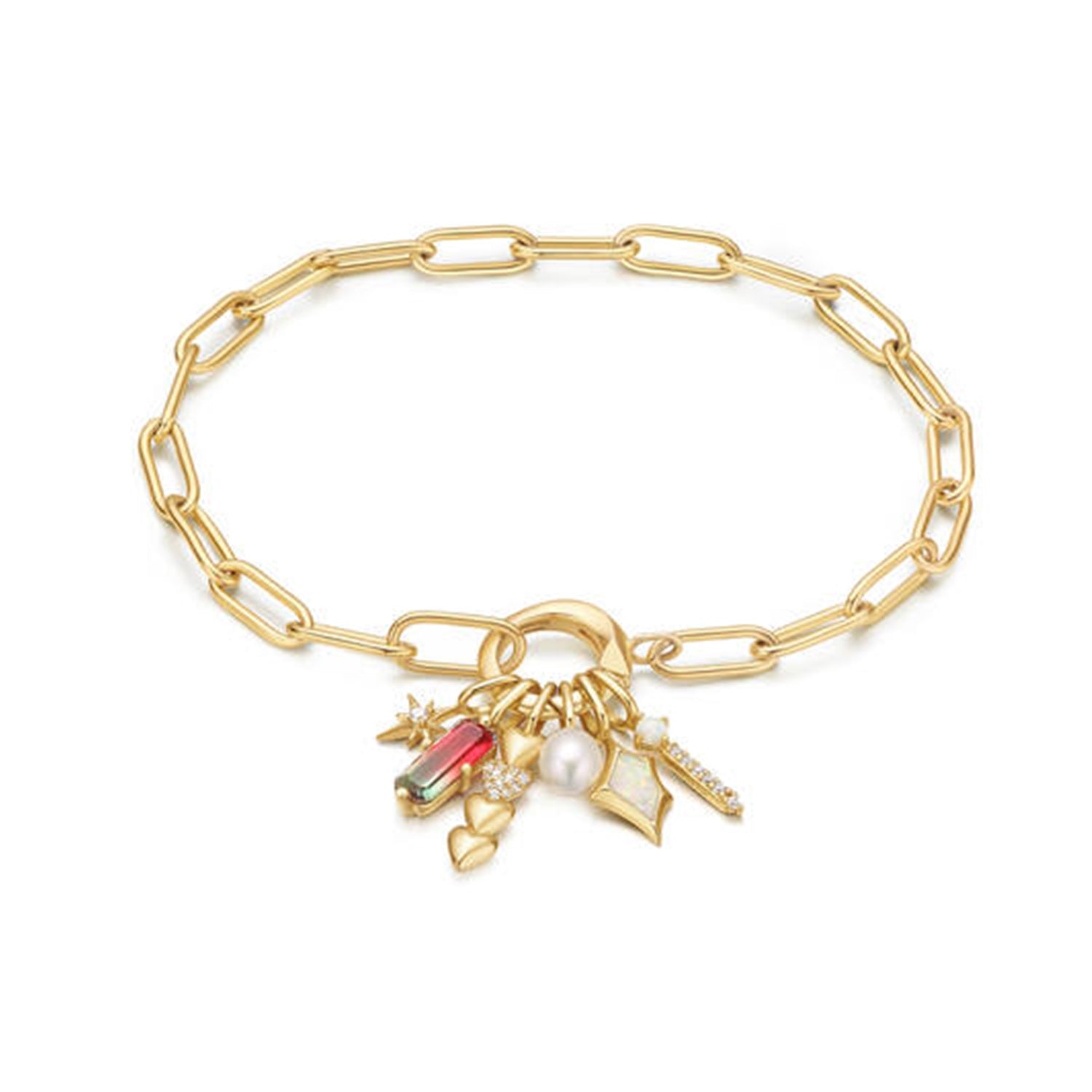 Ania Haie Gold Kyoto Opal Sparkle Bar Charm AH-NC048-01G