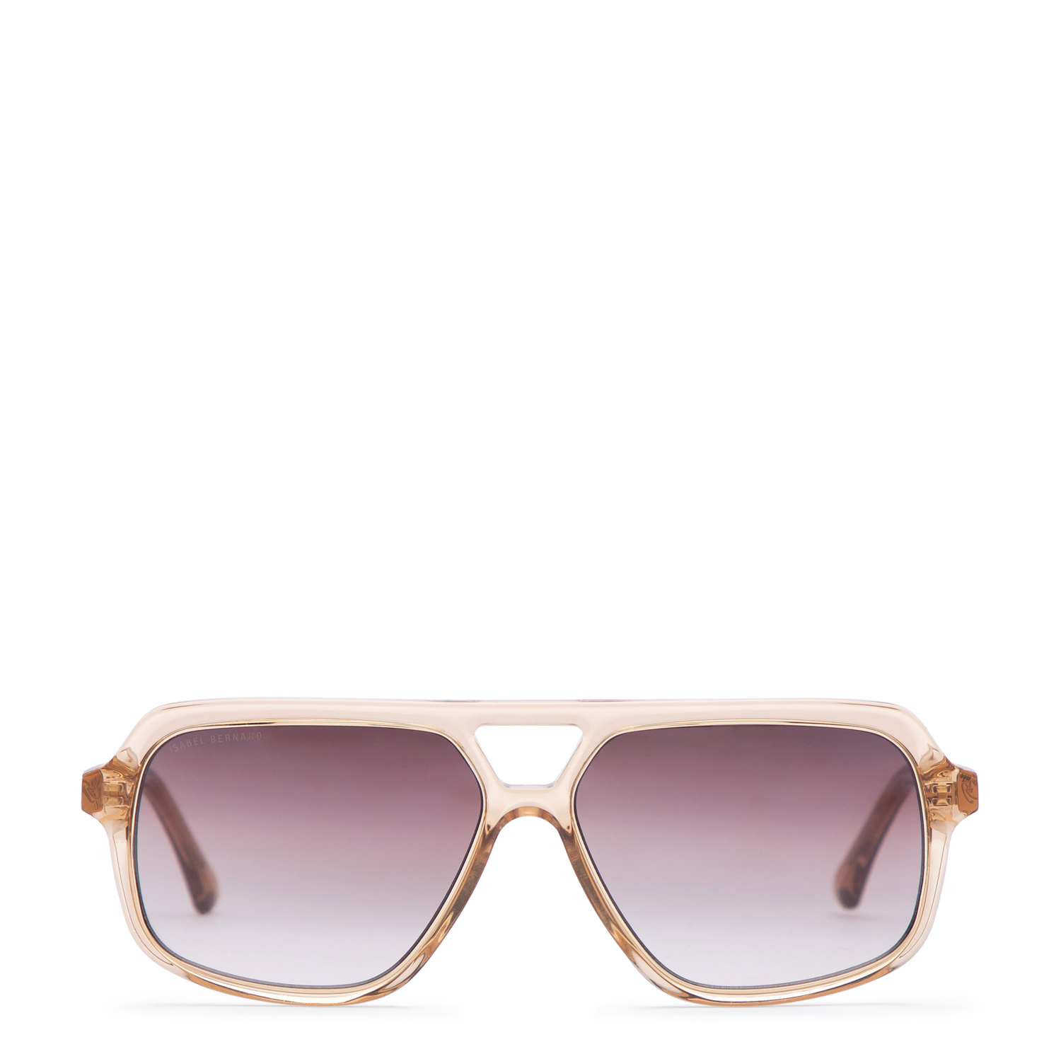 Isabel Bernard La Vilette Transparent Brown Sunglasses IB380009-14-14