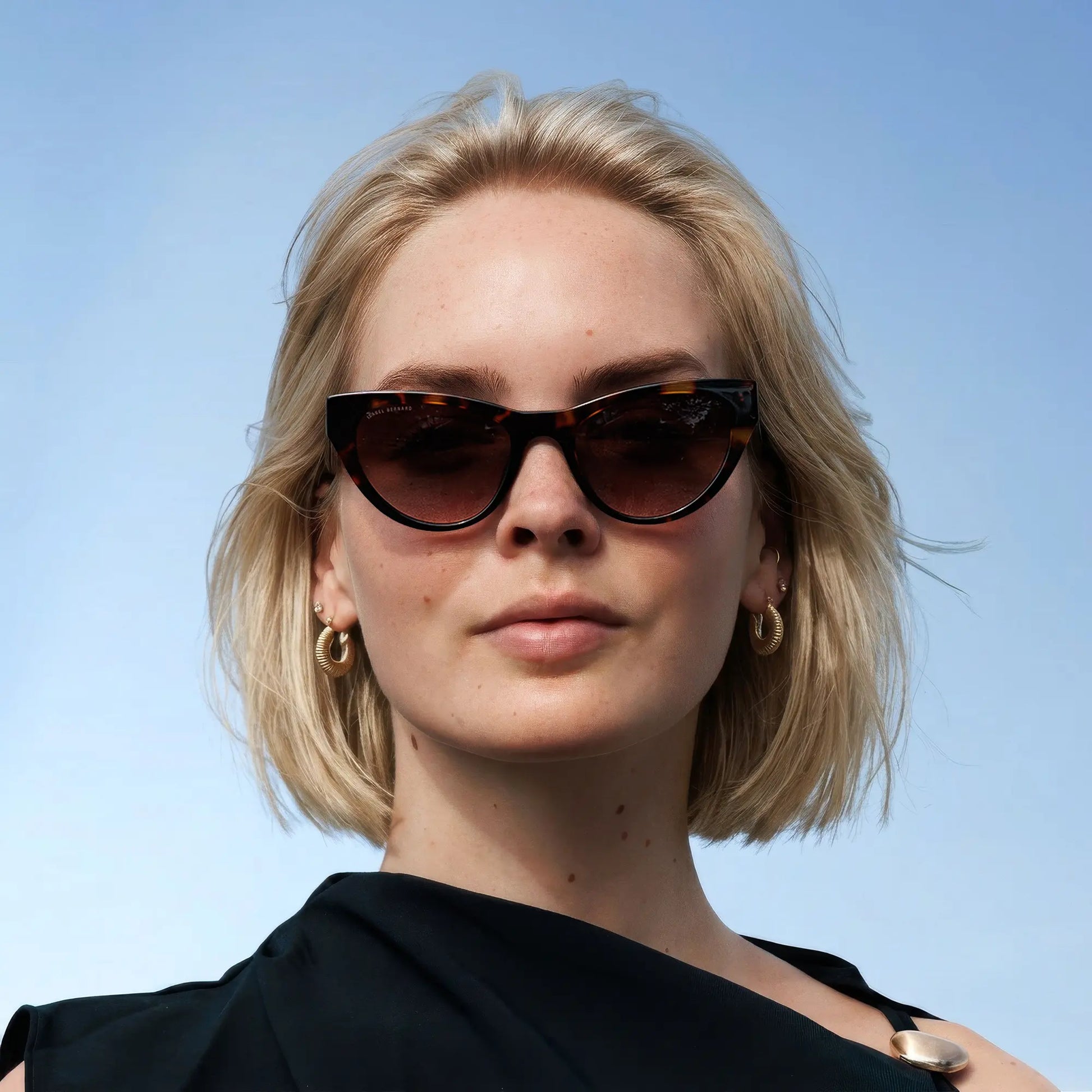 Isabel Bernard La Vilette Transparent Brown Sunglasses IB380011-13-14