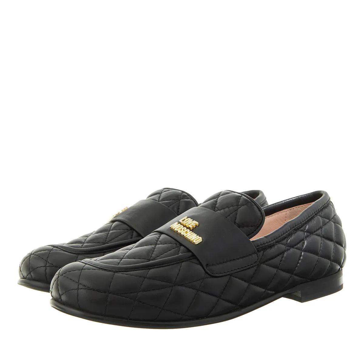 Love Moschino Zwarte Leren Loafers 2001-A0259998_36