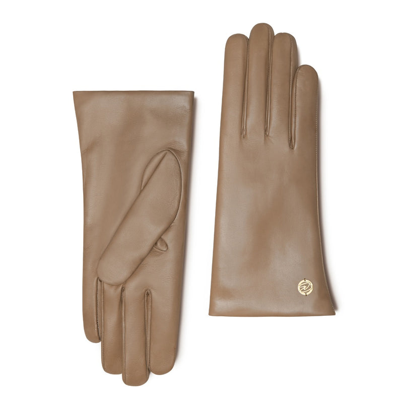 Isabel Bernard Honoré Eleanor taupe goatskin leather gloves IB67000-378-6.5-zoom-