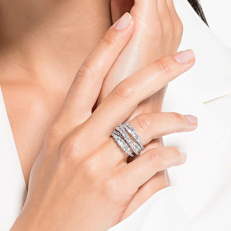 Swarovski Twist Bague Argent 5584650-zoom-