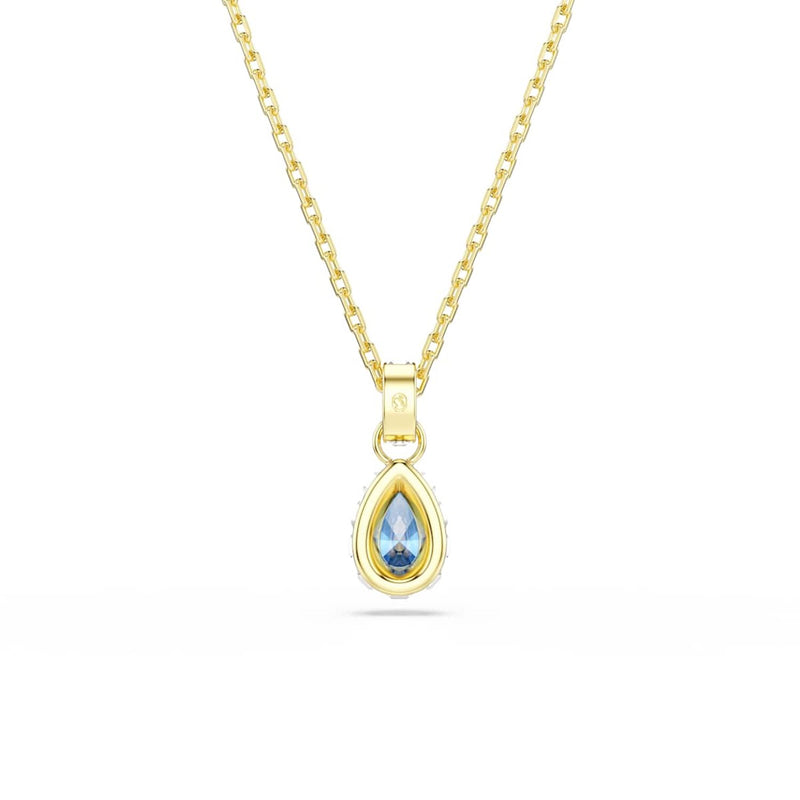 Swarovski Collier Chroma Gold avec pendentif en cristal bleu 5757786-zoom-