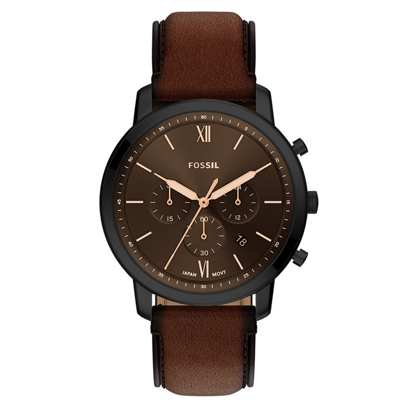 Fossil Neutra Round Black Dial Watch FS6163-zoom-