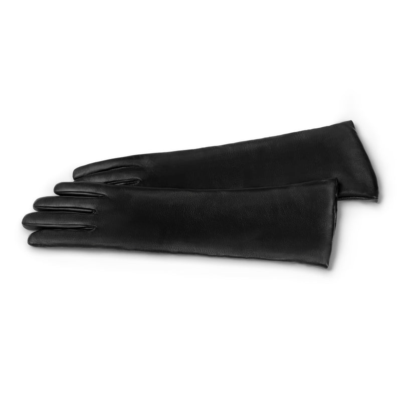 Isabel Bernard Honoré Estelle gants noirs en cuir de chèvre IB67005-301-6.5-zoom-