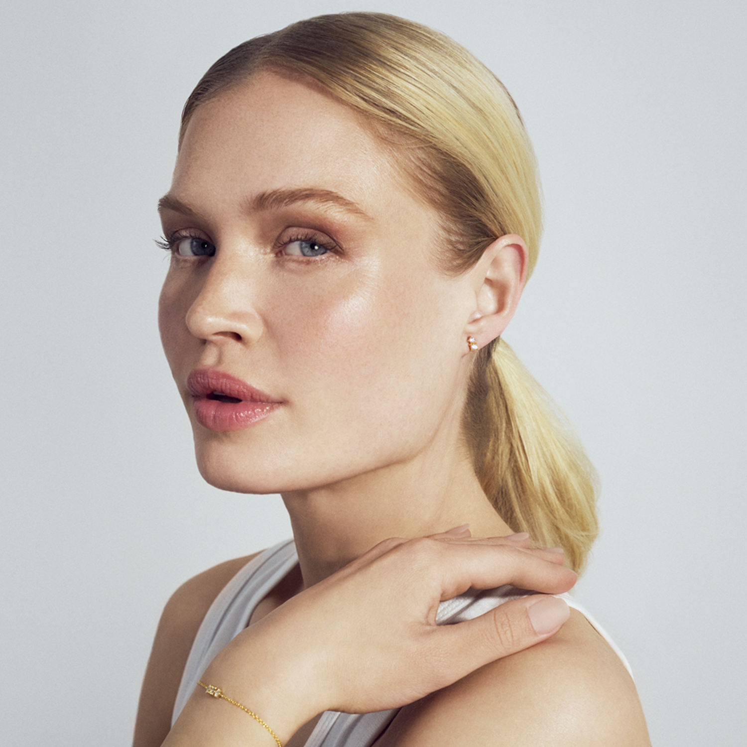 Sif Jakobs Gold Plated Lucente Due Earrings SJ-E2702-CZ-YG