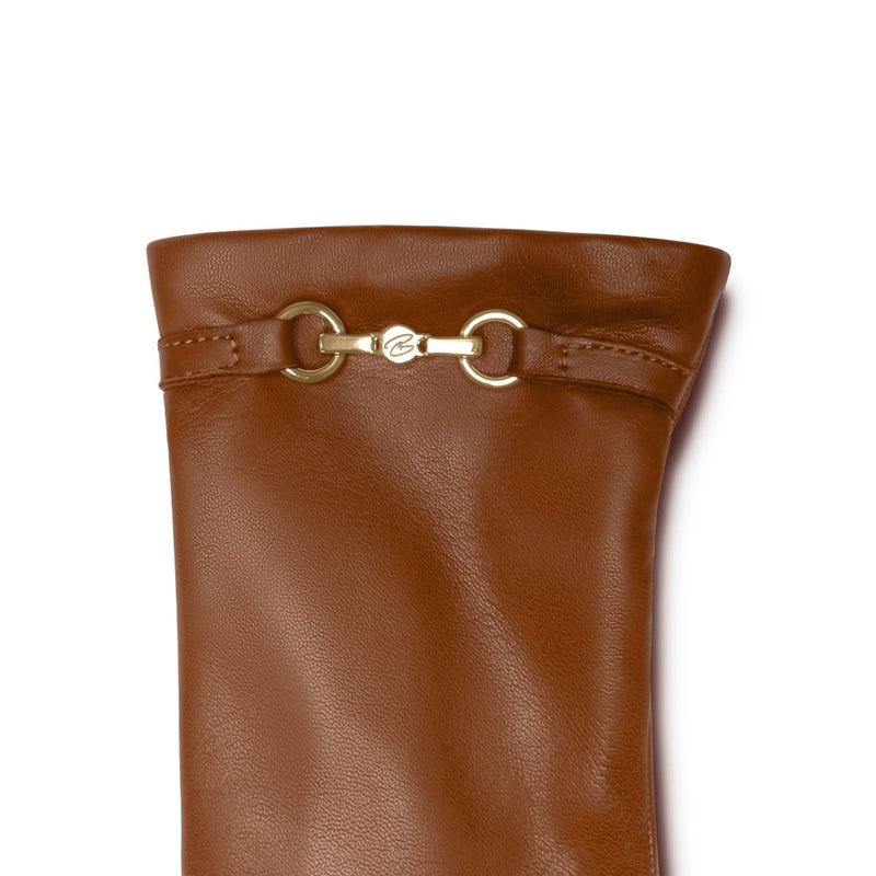 Isabel Bernard Honoré Gants Marcelia en cuir de chèvre cognac IB67001-336-7-zoom-