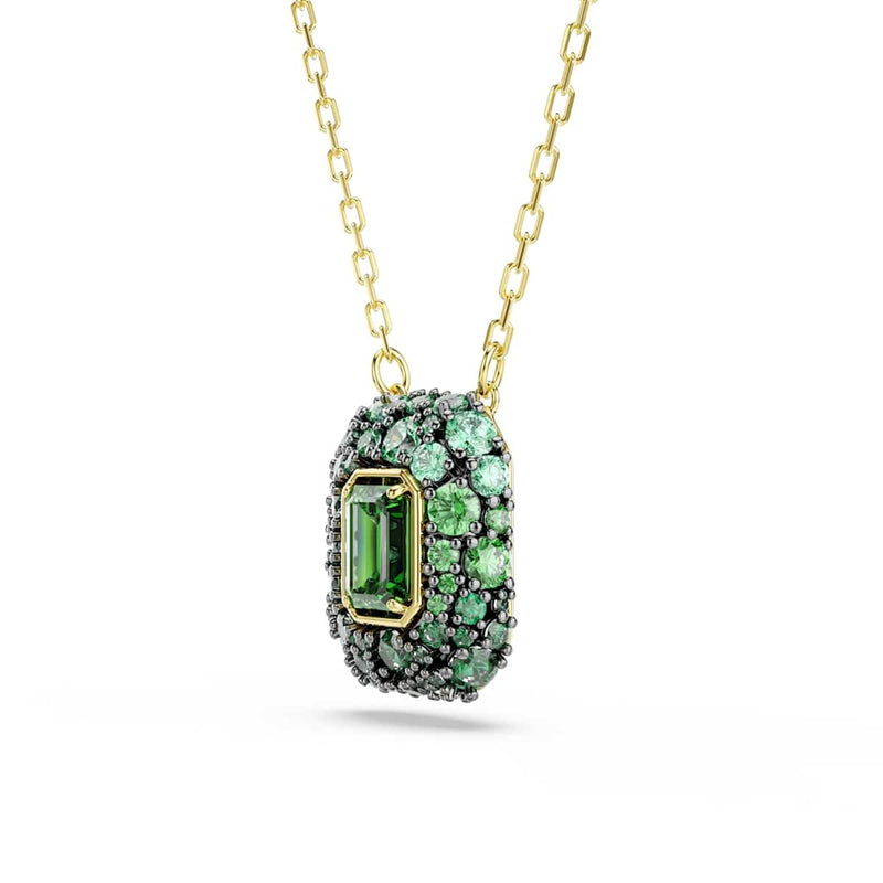 Swarovski Collier Sublima Glam doré avec pendentif vert 5752884-zoom-