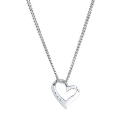 Elli 925 Sterling Silver Necklace with Diamond (0.045 ct) 2004-BF-0007552-001