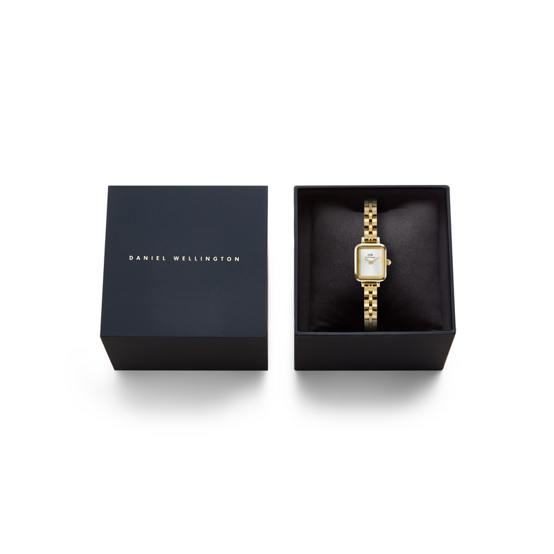 Daniel Wellington Petite & Quadro Mini Arch Silver Women's Watch DW00100850-zoom-
